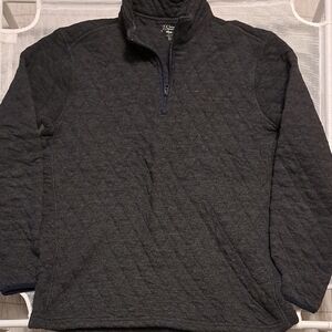 J. Crew Men's Charcoal Zip-Up Sweater